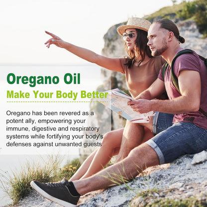 MSLOTAL Oil of Oregano with Black Seed Oil – 200 Count Capsules | Immune & Digestive Support