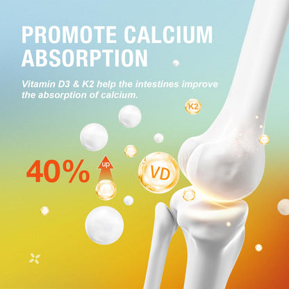 MSLOTAL Calcium Citrate Gummies 1200mg with Vitamin D3 – Bone & Muscle Health