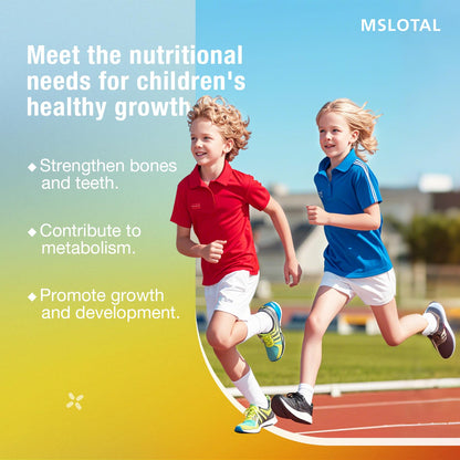 MSLOTAL Calcium Citrate Gummies 1200mg with Vitamin D3 – Bone & Muscle Health