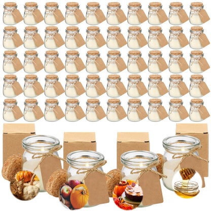 MTLEE 50 Pcs Thanksgiving Candle Set – DIY Cards, Friendsgiving Gifts, Wedding & Party Favors