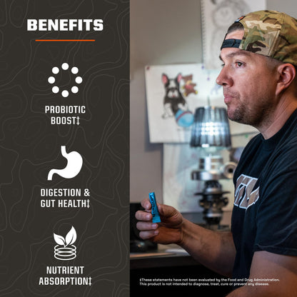 MTN OPS Biotics STM Probiotic Supplement – Gut Health, Digestion & Immunity (Sugar-Free)