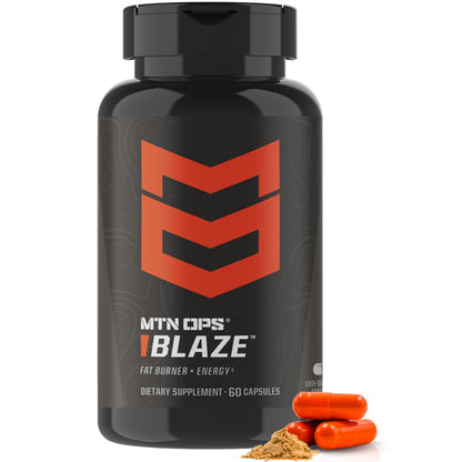 MTN OPS Blaze Fat Burner & Thermogenic Metabolism Booster – 210mg Caffeine, 30 Servings