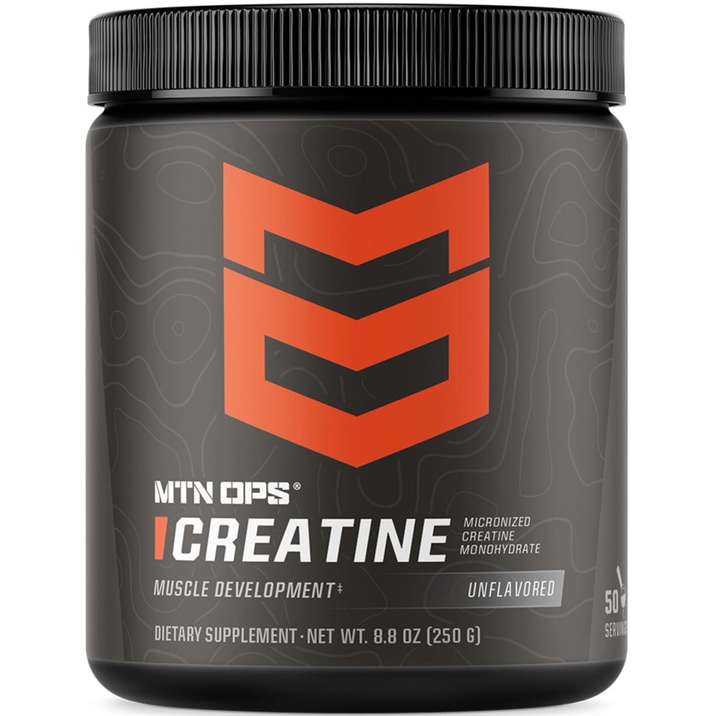 MTN OPS Creatine Monohydrate Powder, Unflavored 50 Serving Tub – 100% Pure Micronized