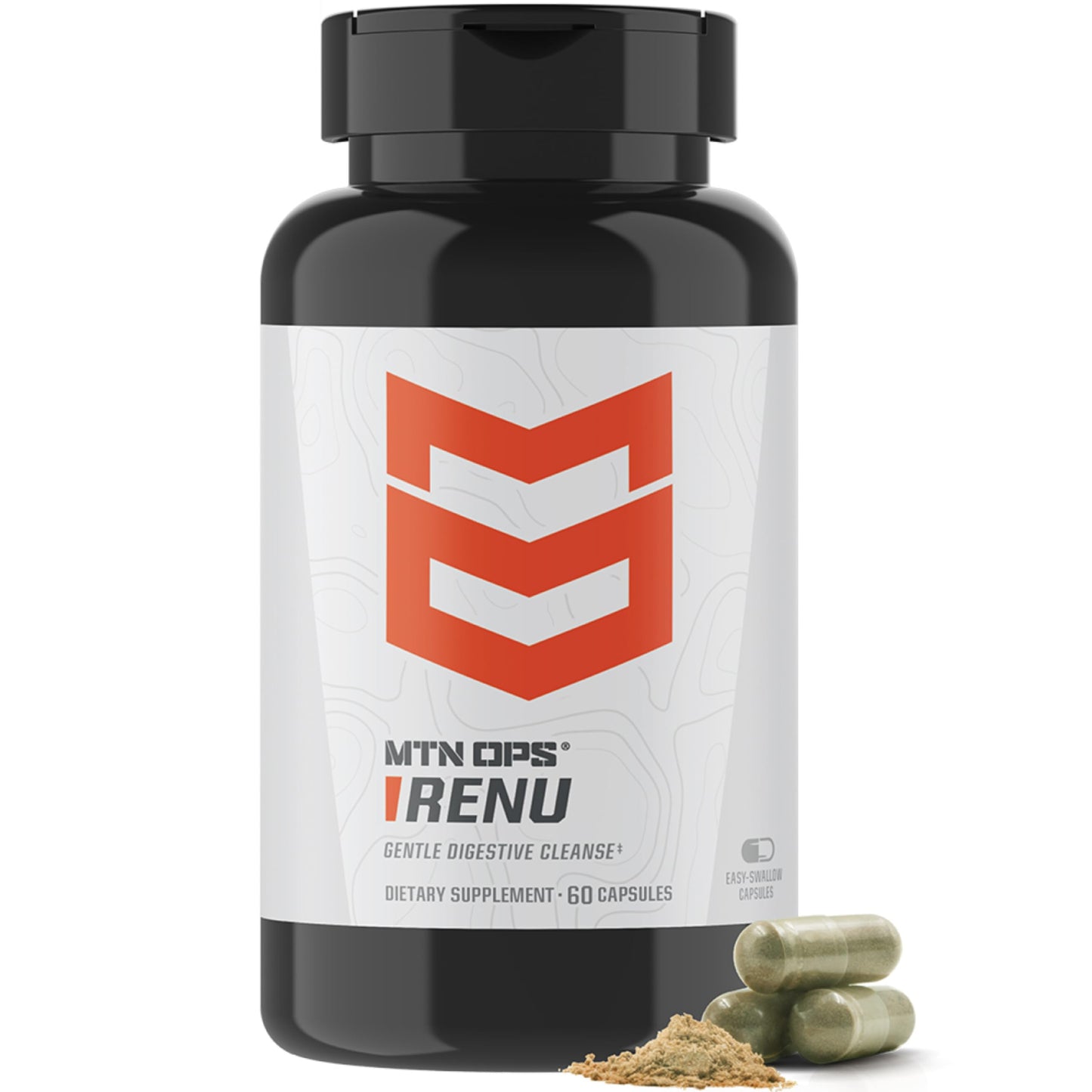 MTN OPS Renu - Gentle Digestive Cleanse & Psyllium Husk, 60 Capsules