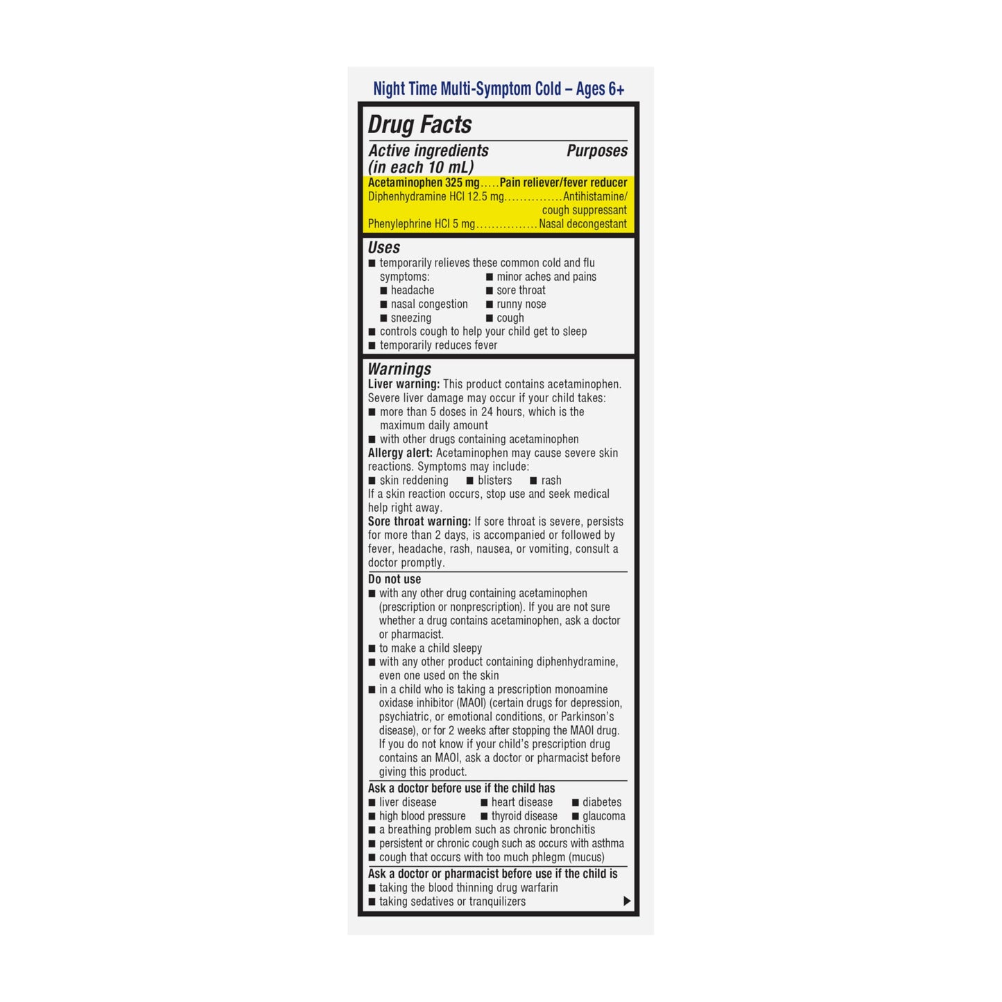 Mucinex Children's Day Time & Night Time Multi-Symptom Cold Liquid – Very Berry, 8 oz (2x4 oz)