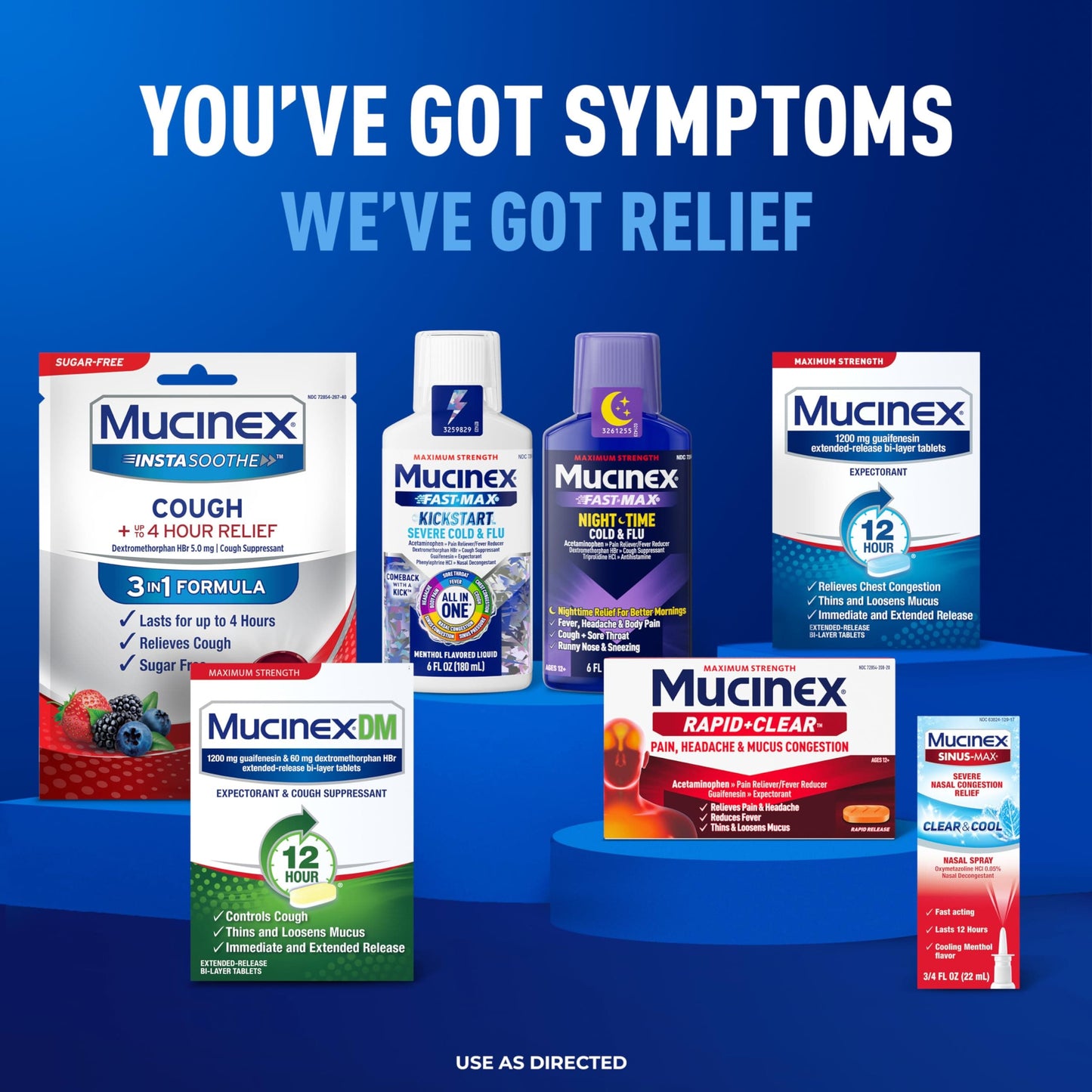 Mucinex Rapid Clear Maximum Strength Day & Night Cold and Flu Medicine for Adults - 24 Count
