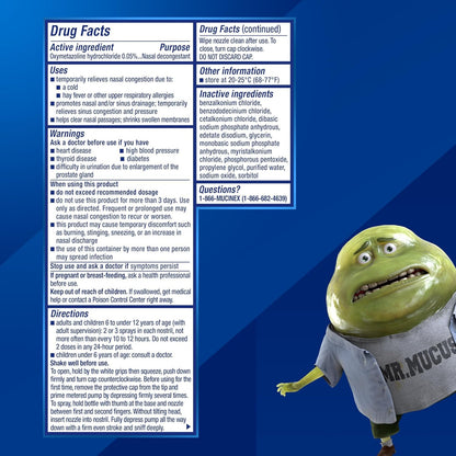 Mucinex Sinus-Max Nasal Spray – 12-Hour Sinus & Allergy Relief (Fragrance Free)
