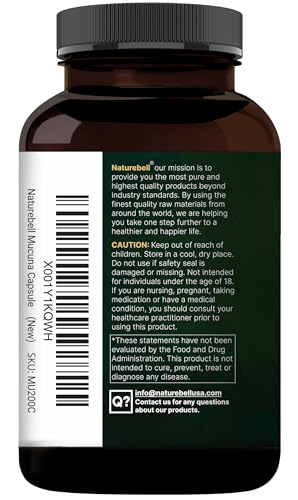 Mucuna Pruriens Capsules 1500mg | 240-Count 2-in-1 Ashwagandha Formula | Made in USA