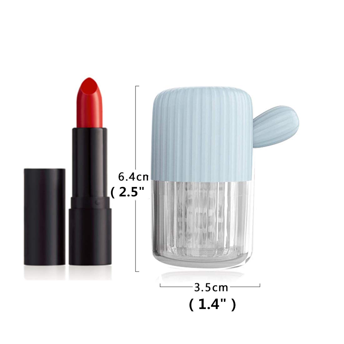 MUDOR Portable Contact Lens Cleaner – Quiet Blue, Fast Cleaning for Soft & Hard Lenses