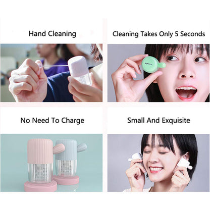 MUDOR Portable Contact Lens Cleaner – Quiet Blue, Fast Cleaning for Soft & Hard Lenses
