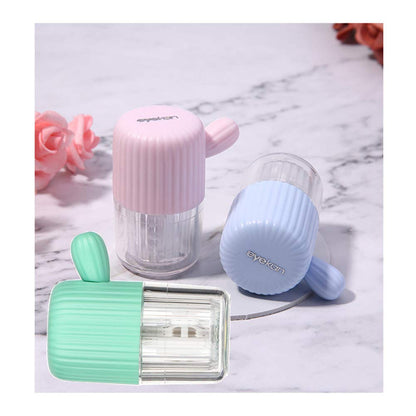 MUDOR Portable Contact Lens Cleaner – Quiet Blue, Fast Cleaning for Soft & Hard Lenses