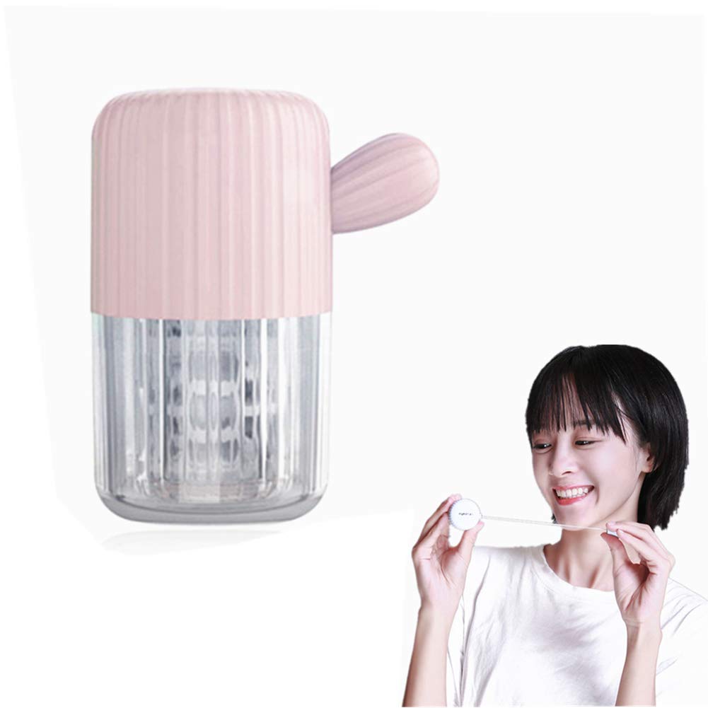 MUDOR Portable Contact Lens Cleaner - Quick Clean for Soft & Hard Lenses (Cherry Pink)