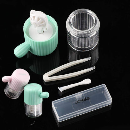 MUDOR Portable Contact Lens Cleaner - Quick Clean for Soft & Hard Lenses (Cherry Pink)
