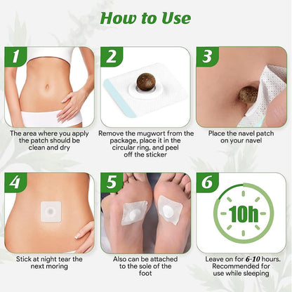 Mugwort Belly Patch – Natural Wormwood Patches & Belly Stickers
