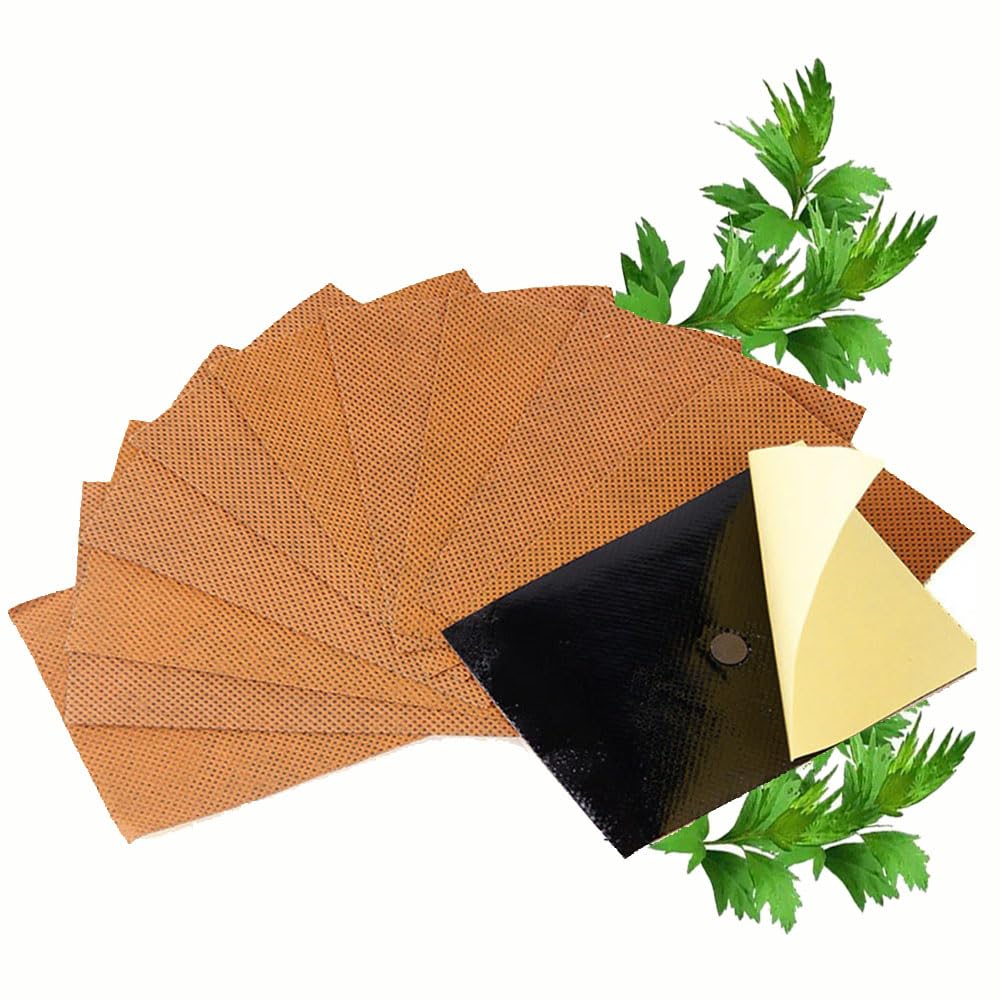 60pcs Mugwort Leaf Pads Wormwood Moxibustion Patch 7x10cm – Foot/Neck/Back Relief