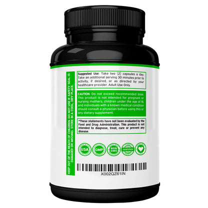 Muira Puama Root Extract 1000mg - 60 Capsules - USA Made, Non-GMO, Gluten Free