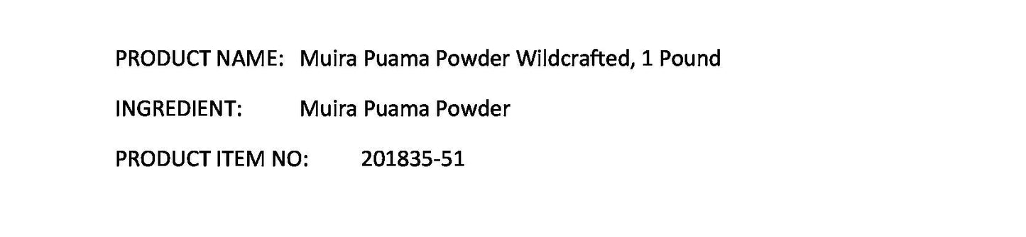 Muira Puama Powder Wildcrafted (1 lb) – Starwest Botanicals | Ptychopetalum olacoides