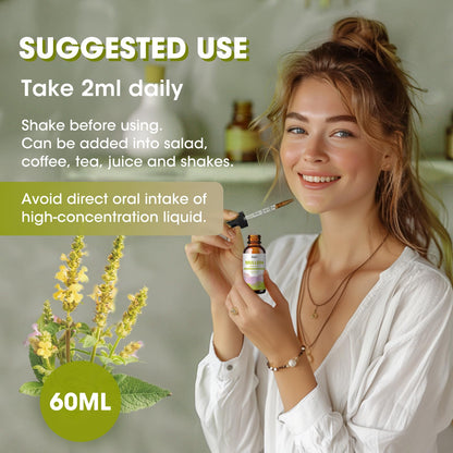 Mullein Drops for Lungs – Herbal Respiratory Support with Mullein, Marshmallow, Perilla & Astragalus, 2 fl oz | Vegan