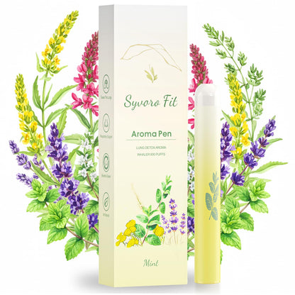 Upgraded Mullein Herbal Diffuser Pen – All-Natural, 600 Uses for Lung Cleansing & Fresh Breath