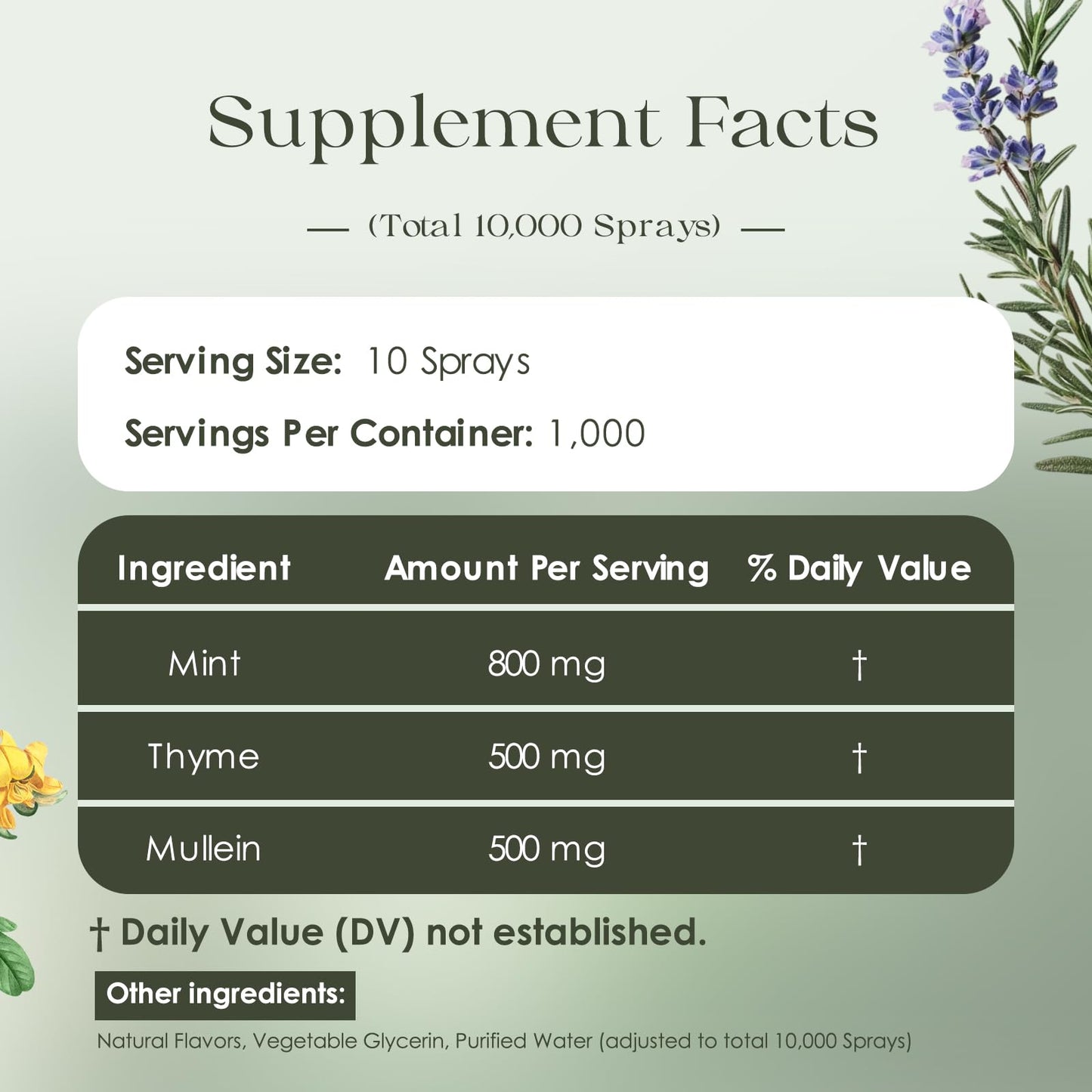 Mullein Herbal Diffuser Pen – ULTRA-LONG 10,000 Uses | All-Natural