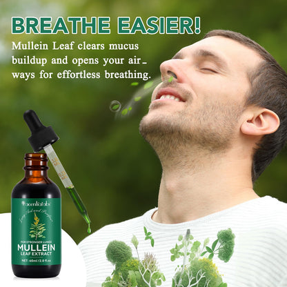 Mullein Drops for Lungs – Natural Leaf Extract & Chlorophyll (2 oz)