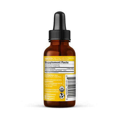 Herbal Goodness Mullein Leaf Extract – 15X Strength Mullein Tincture 1oz for Lungs Detox, Respiratory Support & Digestive Health