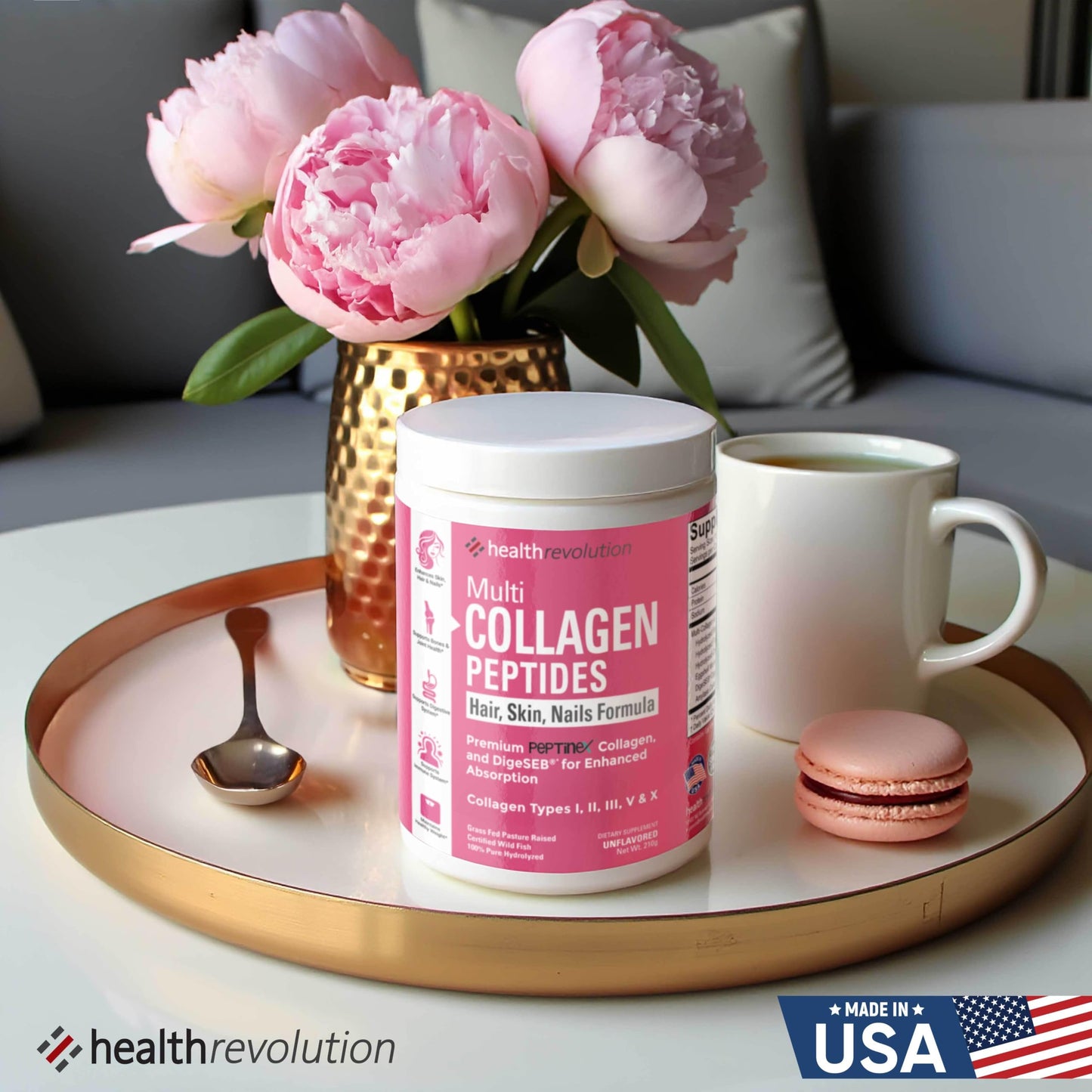 Multi Collagen Protein Powder – Types I–X, 99% Absorption, Unflavored
