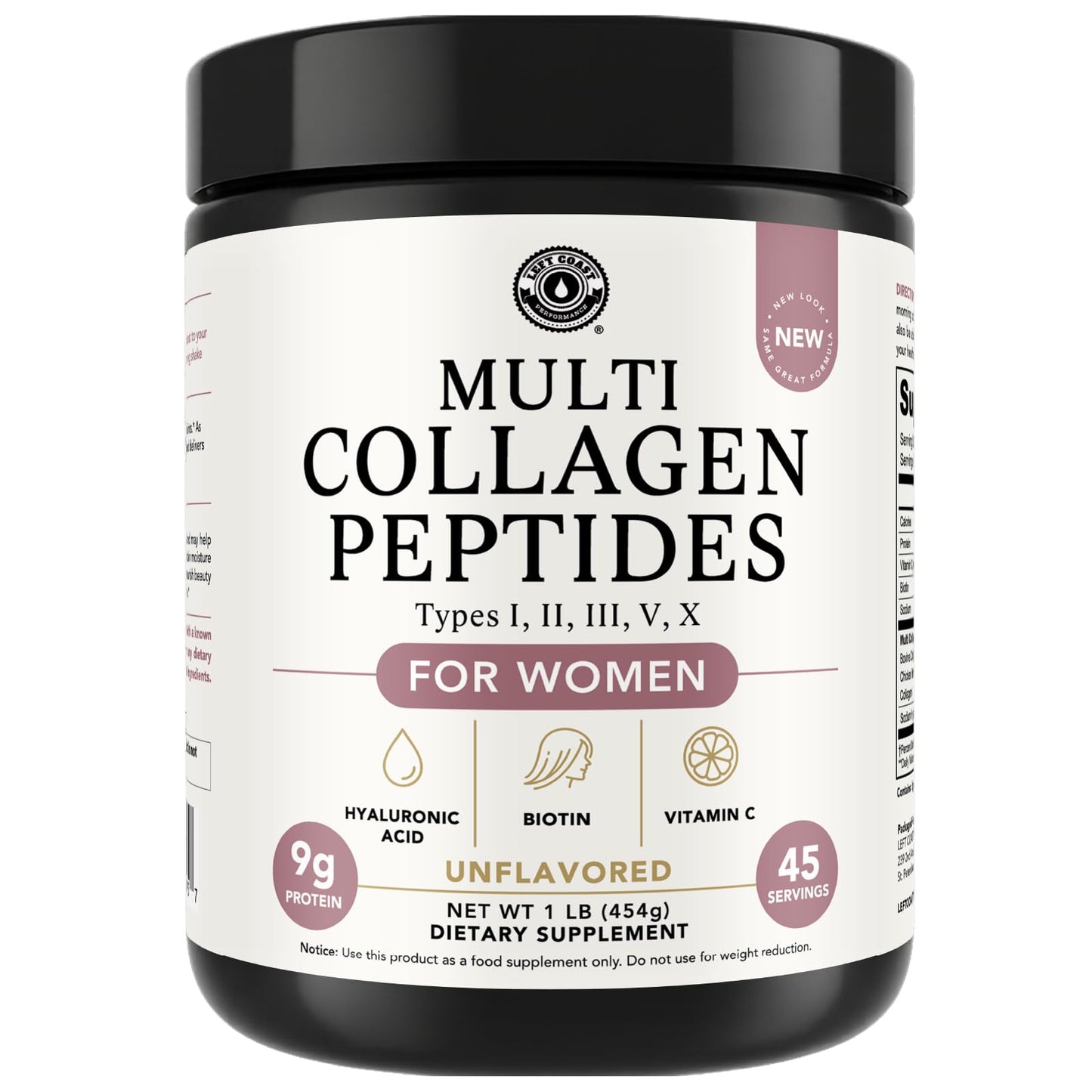 Multi Collagen Peptides Powder I-II-III-V-X with Hyaluronic Acid | Keto & Non-GMO