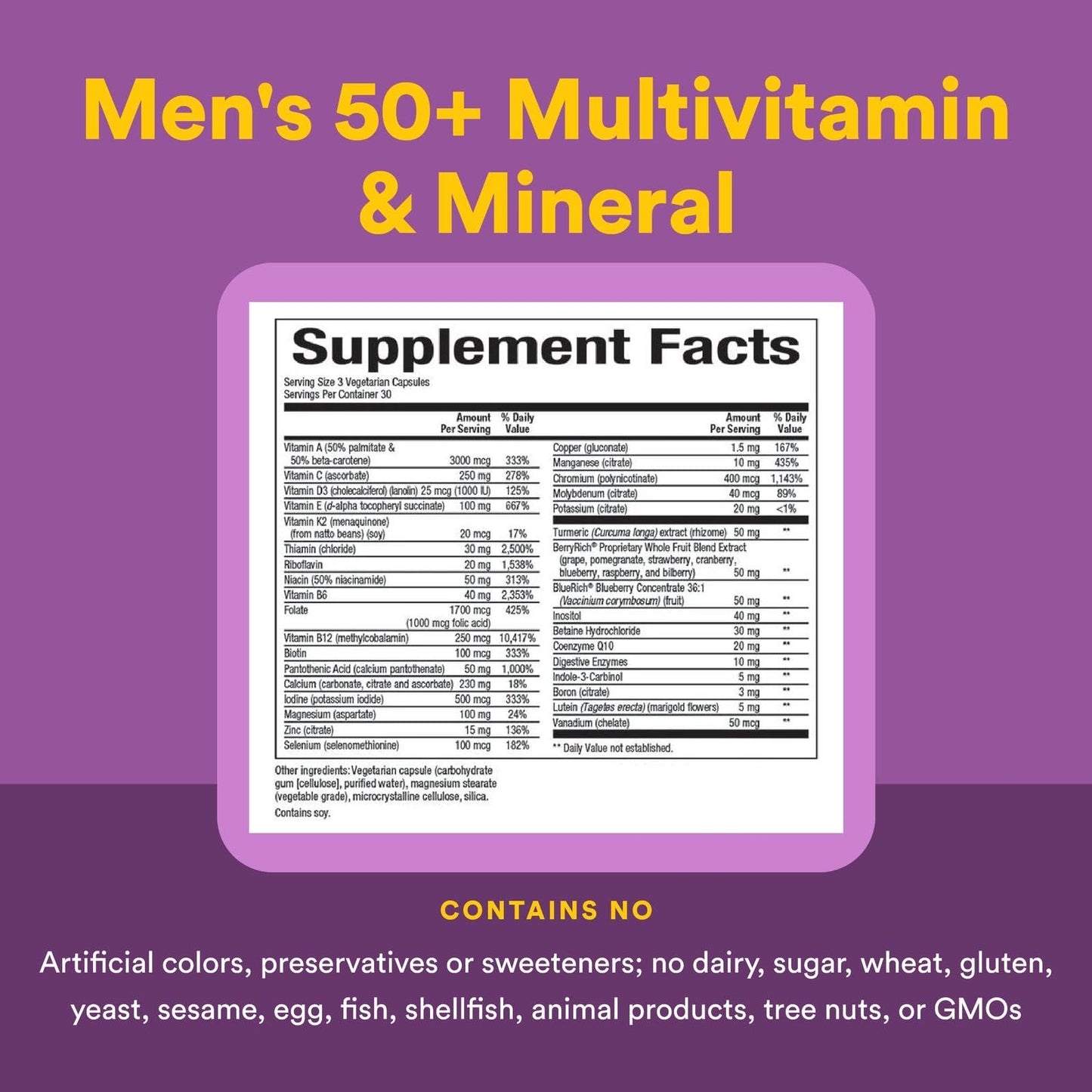MultiFactors Women's 50+ Multivitamin & Mineral Formula – 90 Capsules | Natural Factors