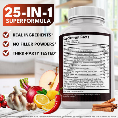 Cayenne Pepper Capsules with Hawthorn Berry & Herbs – 120 Count