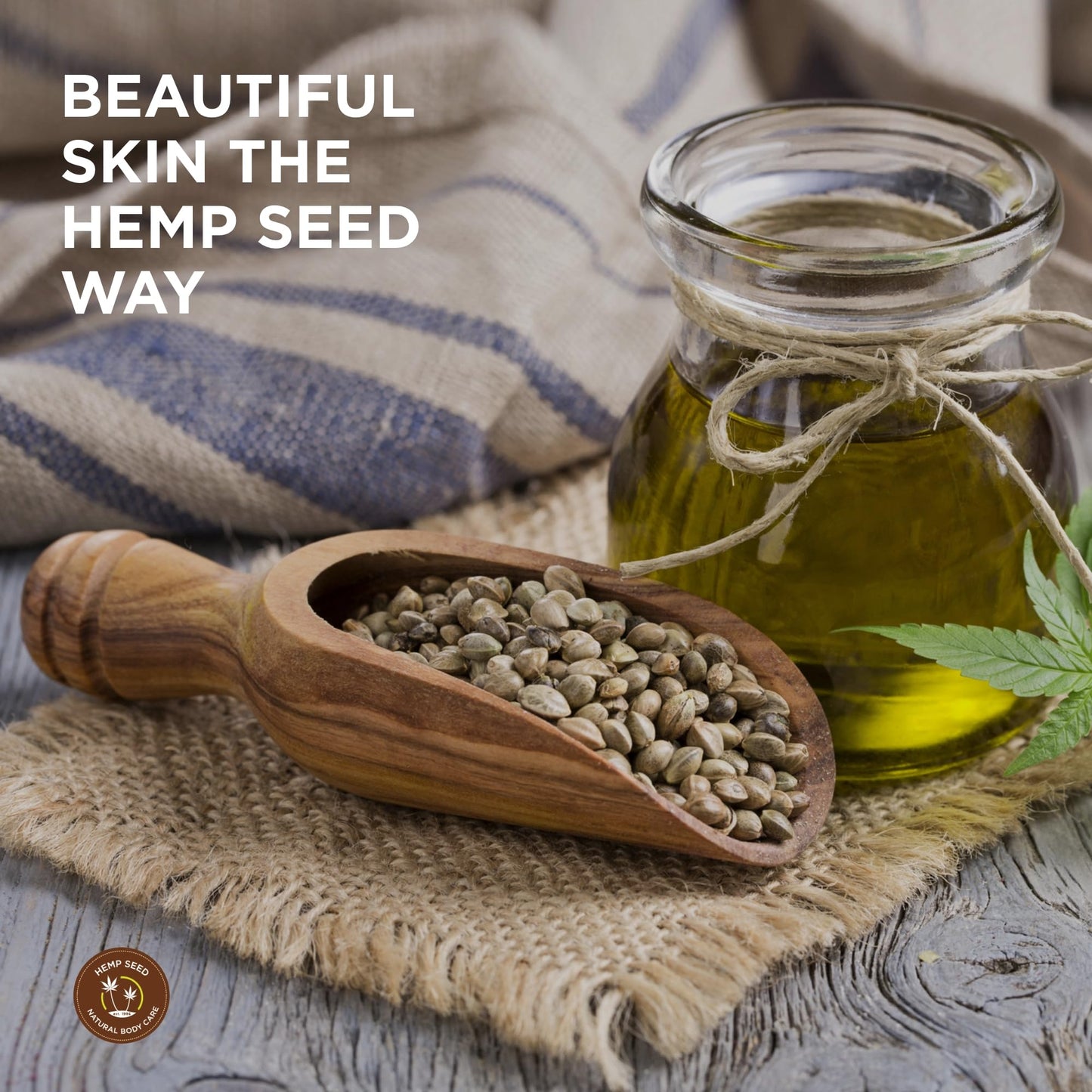 Hemp Seed 3-in-1 Massage Candle – Nag Champa, 6 oz | Vegan & Cruelty-Free