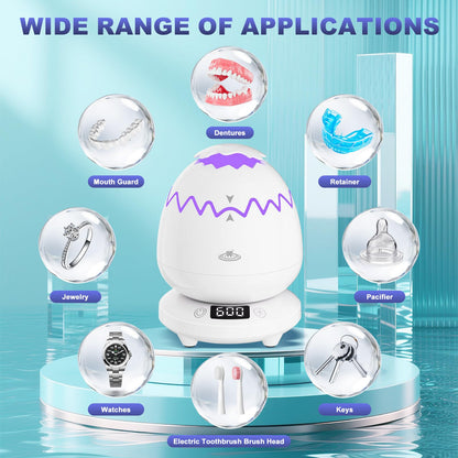 Ultrasonic Retainer Cleaner 45kHz – Denture & Aligner Cleaning Machine