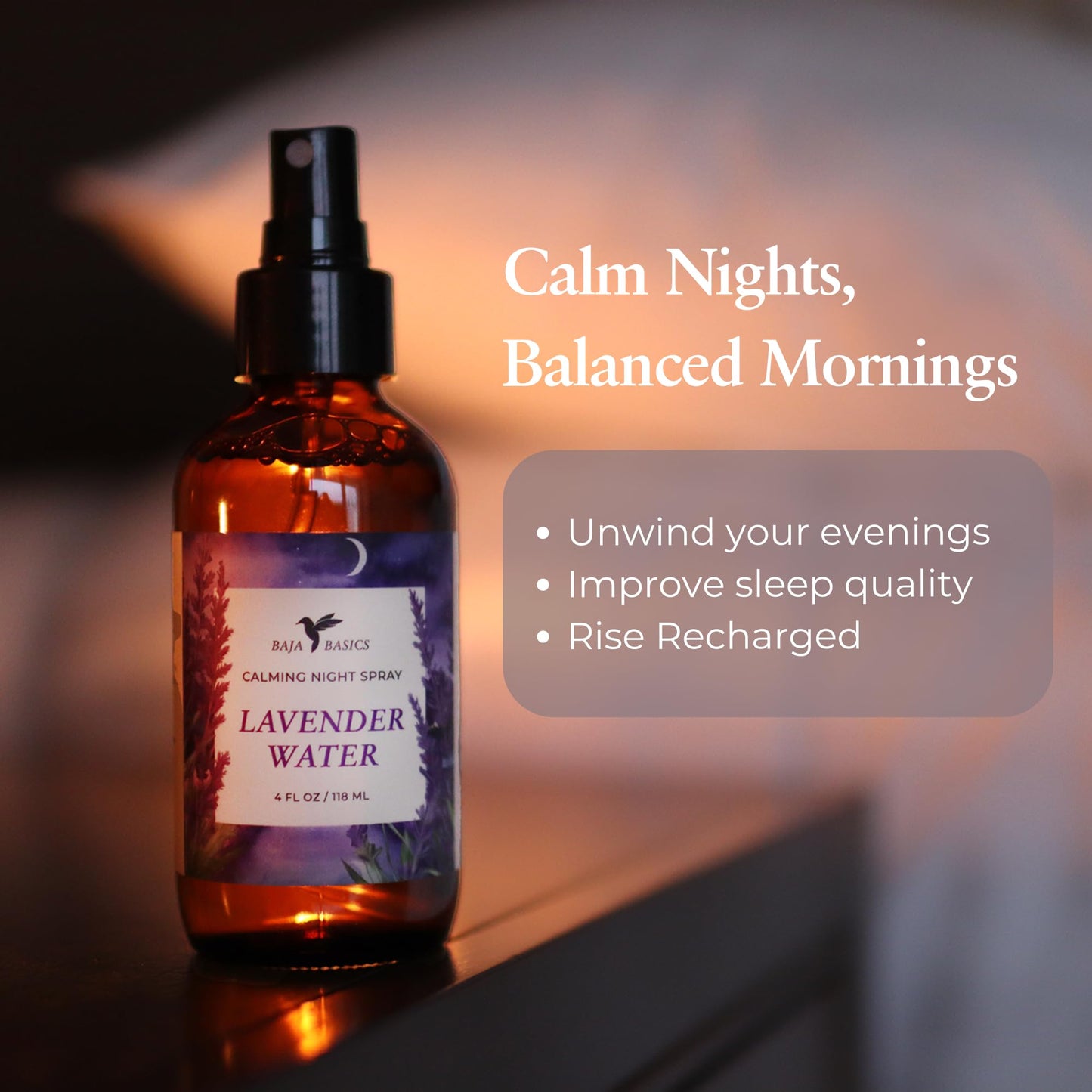 Lavender Sleep Spray – Soothing Pillow Mist for Deep Relaxation & Restful Nights (4 oz)