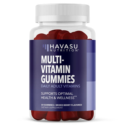 Multivitamin Gummies for Adults - Mixed Berry Flavor, 60 Count | Vitamin C, D & Zinc