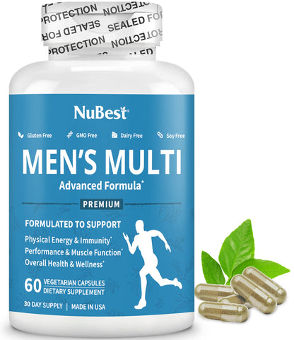 Multivitamin for Men – 38 Nutrients, 60 Vegan Capsules, 1 Month Supply