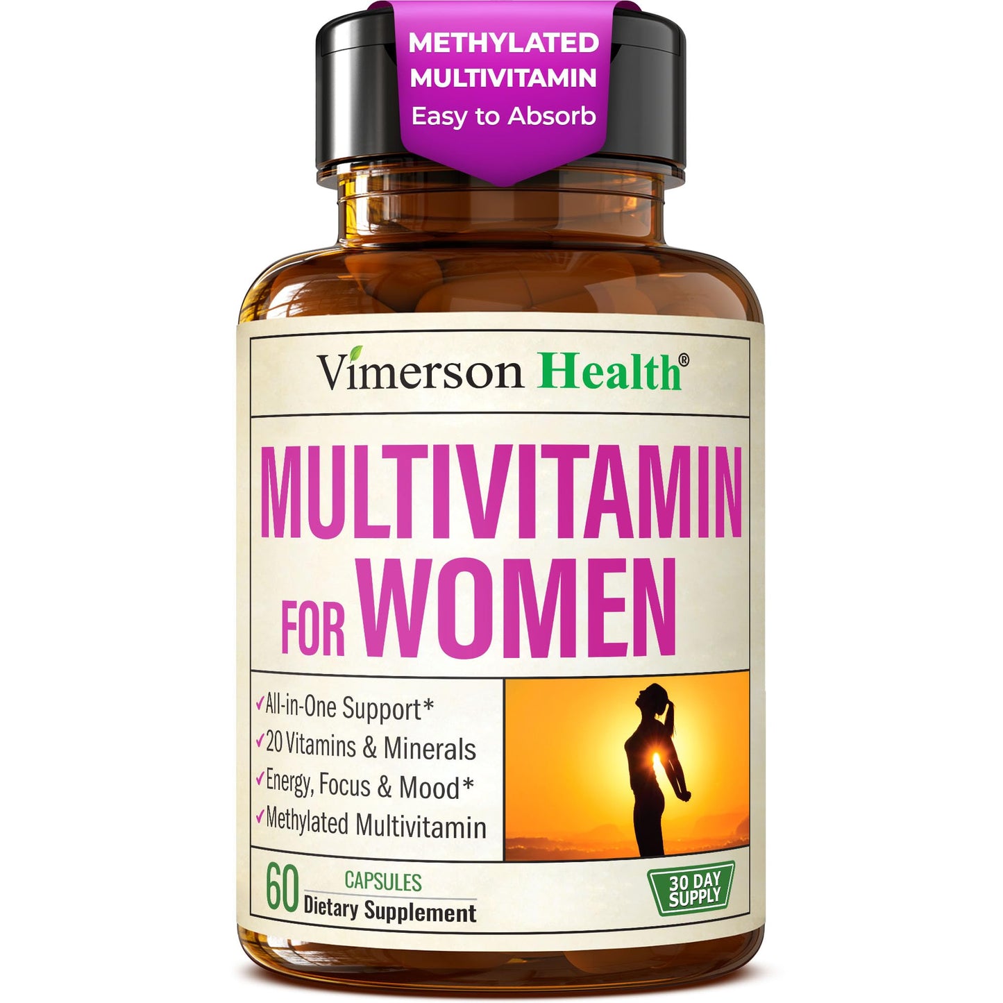 Multivitamin for Women - Methylated Vitamins & Minerals for Daily Support