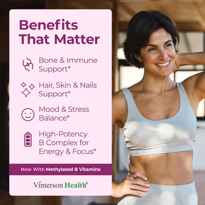 Multivitamin for Women - Methylated Vitamins & Minerals for Daily Support