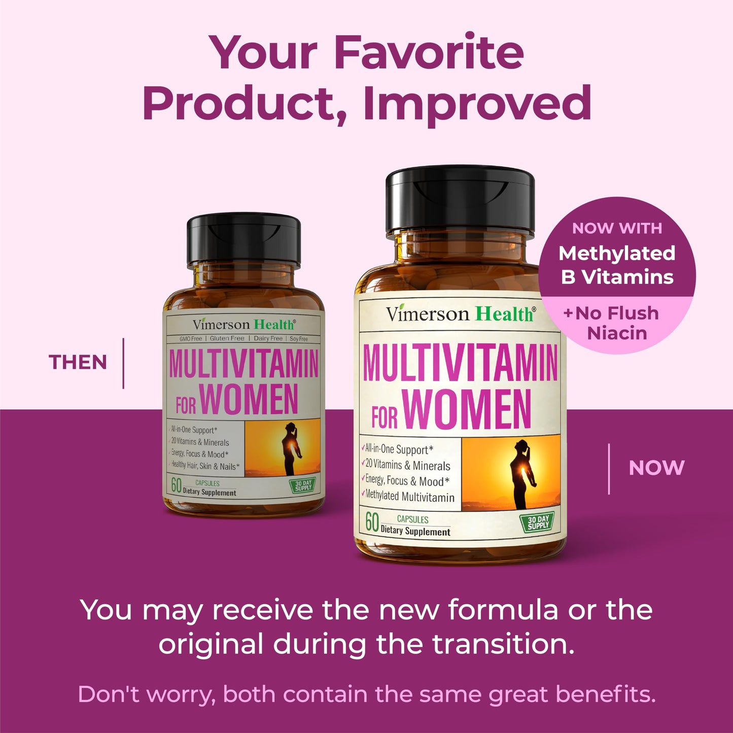 Multivitamin for Women - Methylated Vitamins & Minerals for Daily Support
