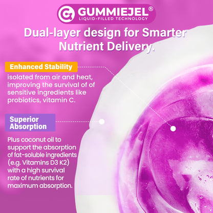 Multivitamin for Women 50+ Gummies – Vegan, Sugar Free, Omega-3, D3 K2, CoQ10