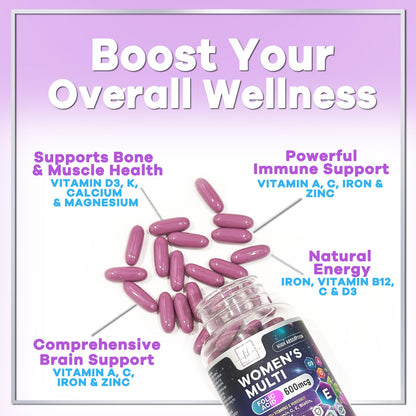 Multivitamin for Women - Daily Women's Multivitamins with Biotin (120 Softgels)