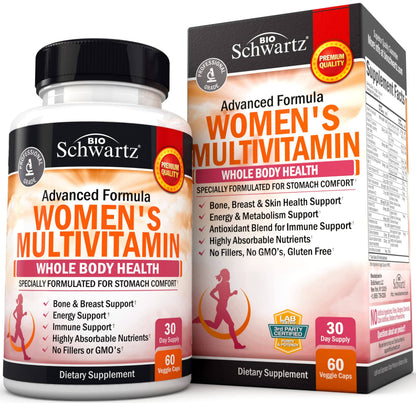Women's Multivitamin with Vitamin D3 - Immunity & Joint Support - 60 Ct