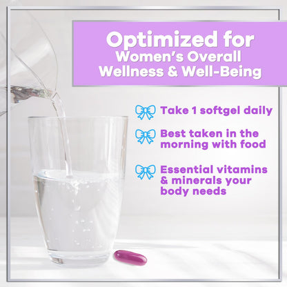 Multivitamin for Women - Daily Women's Multivitamins with Biotin (120 Softgels)