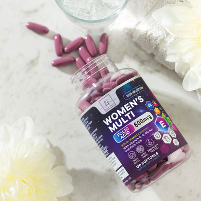 Multivitamin for Women - Daily Women's Multivitamins with Biotin (120 Softgels)