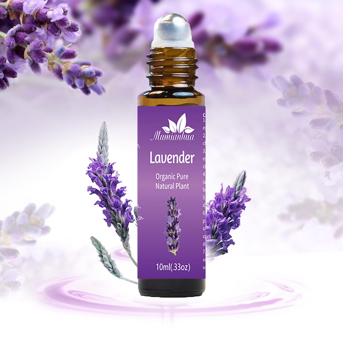 Lavender Essential Oil Roll On – Mumianhua 0.33oz | Therapeutic Aromatherapy