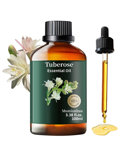 Mumianhua Tuberose Essential Oil – 100% Pure Therapeutic Grade (3.38 fl oz)