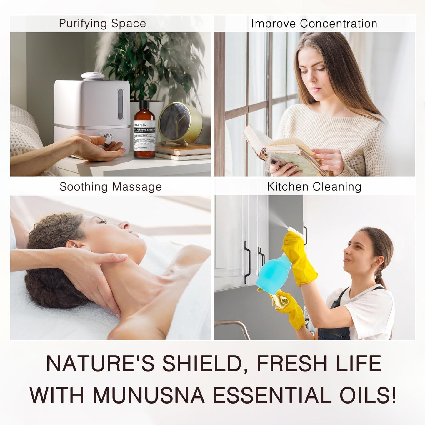 MUNUSNA Eucalyptus Essential Oil – Premium Grade, 100ML, 100% Natural