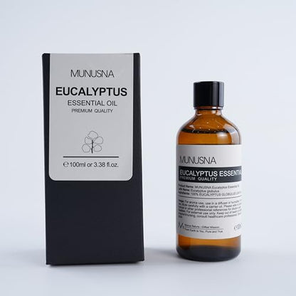 MUNUSNA Eucalyptus Essential Oil – Premium Grade, 100ML, 100% Natural
