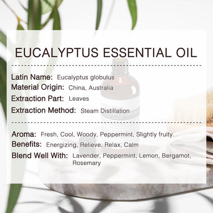 MUNUSNA Eucalyptus Essential Oil – Premium Grade, 100ML, 100% Natural