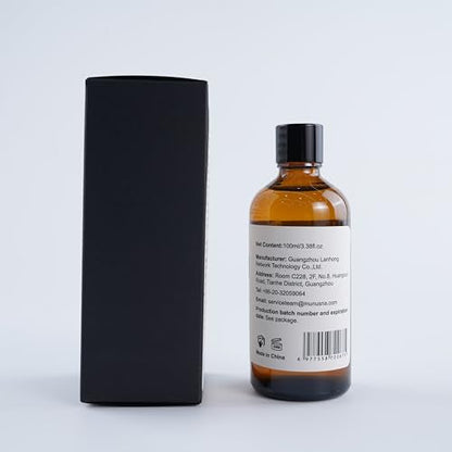 MUNUSNA Lavender Essential Oil, Pure & Natural Lavender Oil 100ML, Premium Grade Essential Oils for Hair, Body, Skin, Aromatherapy Diffuser, Meditation, Massage, Home, Candle, Soap, Bath Bombs Making