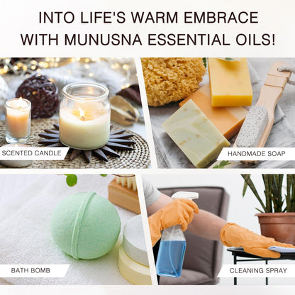 MUNUSNA Lemongrass Essential Oil 100% Natural – 100ML Premium Aromatherapy